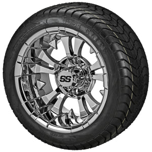 LSI 12" Warlock Mirror Wheel and Low Profile Tire Combo