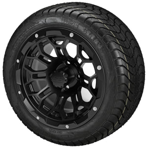 LSI 12" Hercules Gloss Black Wheel and Low Profile Tire Combo