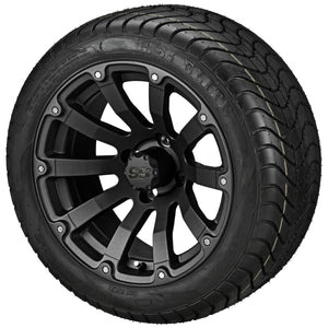 LSI 12" Beast Matte Black Wheel and Low Profile Tire Combo