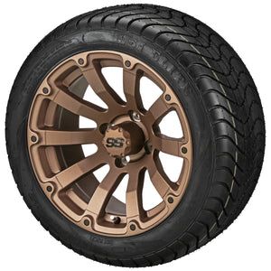 LSI 12" Beast Matte Bronze Wheel and Low Profile Tire Combo