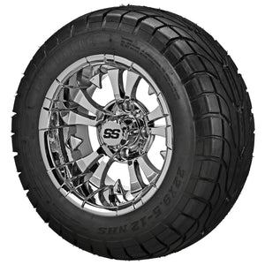 LSI 12" Warlock Mirror Wheel and Low Profile Tire Combo