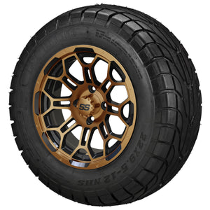 LSI 12" Hercules Black & Bronze Wheel and Low Profile Tire Combo