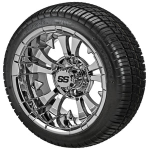 LSI 12" Warlock Mirror Wheel and Low Profile Tire Combo