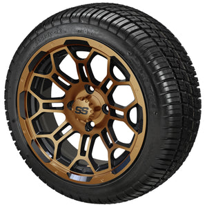 LSI 12" Hercules Black & Bronze Wheel and Low Profile Tire Combo