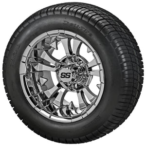 LSI 12" Warlock Mirror Wheel and Low Profile Tire Combo