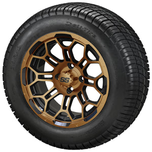 LSI 12" Hercules Black & Bronze Wheel and Low Profile Tire Combo