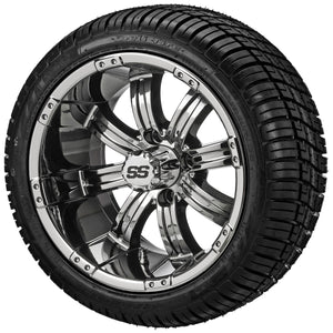 LSI 12" Casino Mirror Wheel and Low Profile Tire Combo