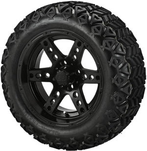 LSI 14" Chaos Matte Black Wheel and Lifted Tire Combo