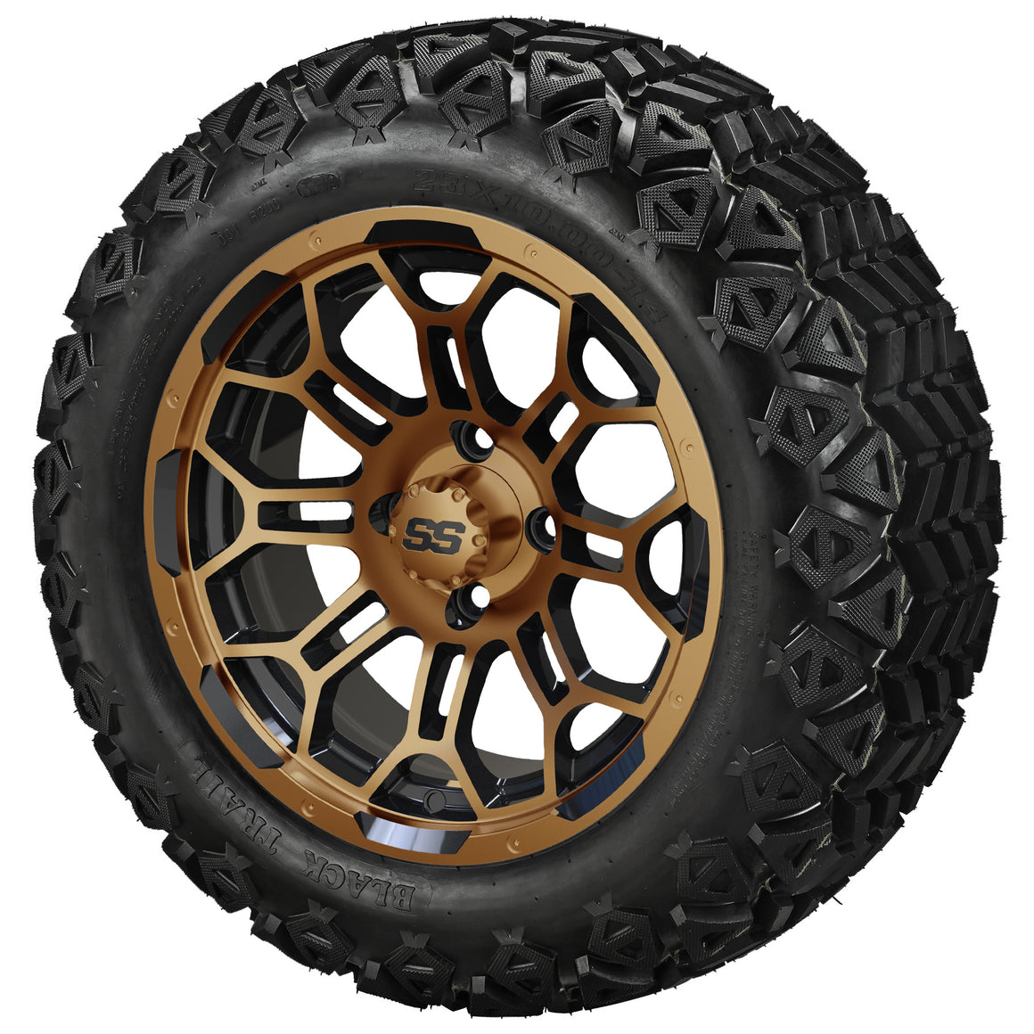 LSI 14" Hercules Black & Bronze Wheel and Lifted Tire Combo