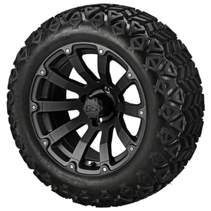 LSI 14" Beast Matte Black Wheel and Lifted Tire Combo