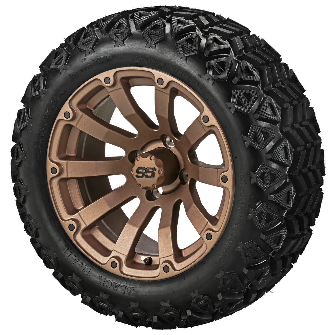 LSI 14" Beast Matte Bronze Wheel and Lifted Tire Combo