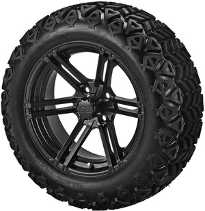 LSI 14" Yukon Matte Black Wheel and Lifted Tire Combo