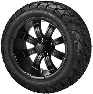 LSI 14" Casino Matte Black Wheel and Lifted Tire Combo