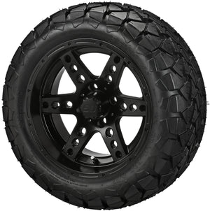 LSI 14" Chaos Matte Black Wheel and Lifted Tire Combo