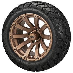LSI 14" Beast Matte Bronze Wheel and Lifted Tire Combo