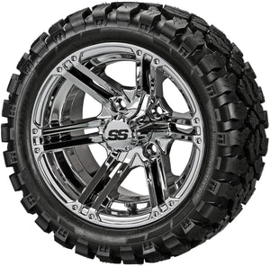 LSI 14" Yukon Mirror Wheel and Lifted Tire Combo