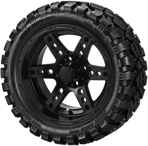 LSI 14" Chaos Matte Black Wheel and Lifted Tire Combo