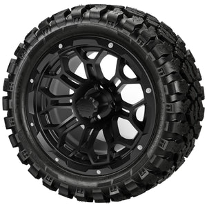 LSI 14" Hercules Gloss Black Wheel and Lifted Tire Combo