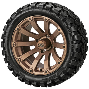 LSI 14" Beast Matte Bronze Wheel and Lifted Tire Combo
