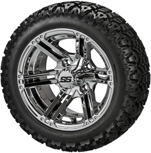 LSI 14" Yukon Mirror Wheel and Lifted Tire Combo