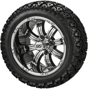 LSI 14" Casino Mirror Wheel and Lifted Tire Combo