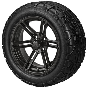 LSI 14" Yukon Matte Black Wheel and Lifted Tire Combo