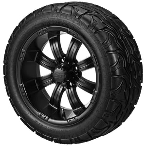 LSI 14" Casino Matte Black Wheel and Lifted Tire Combo