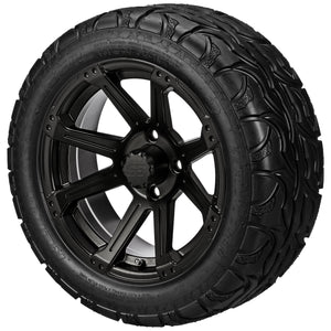 LSI 14" Rampage Matte Black Wheel and Lifted Tire Combo