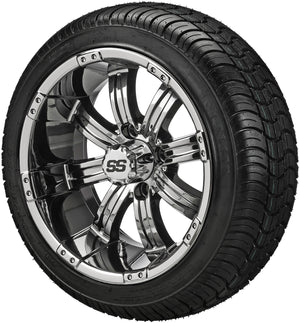 LSI 14" Casino Mirror Wheel and Low Profile Tire Combo