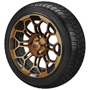 LSI 14" Hercules Black & Bronze Wheel and Low Profile Tire Combo