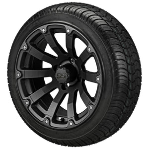 LSI 14" Beast Matte Black Wheel and Low Profile Tire Combo