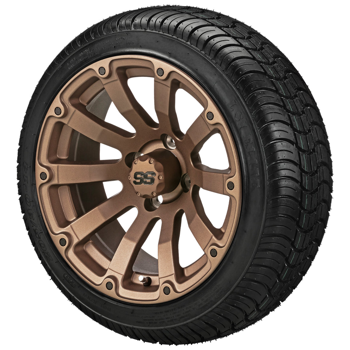 LSI 14" Beast Matte Bronze Wheel and Low Profile Tire Combo