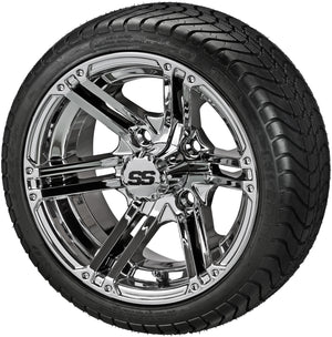 LSI 14" Yukon Mirror Wheel and Low Profile Tire Combo