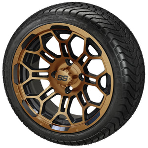 LSI 14" Hercules Black & Bronze Wheel and Low Profile Tire Combo