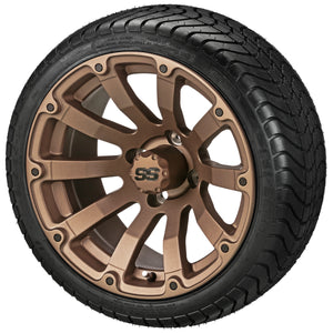LSI 14" Beast Matte Bronze Wheel and Low Profile Tire Combo