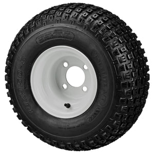 LSI 8" White Steel Wheel and Tire Combo