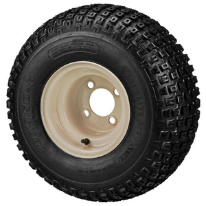 LSI 8" Beige Steel Wheel and Tire Combo (Centered)(Club Car)