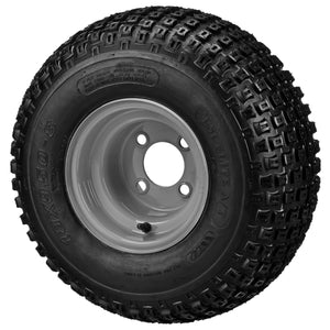 LSI 8" Gray Steel Wheel and Tire Combo (Centered)(Club Car)
