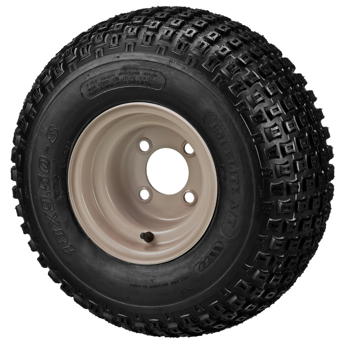 LSI 8" Stone Steel Wheel and Tire Combo (Centered)(Yamaha)