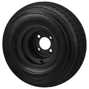 LSI 8" Flat Black Steel Wheel and Tire Combo