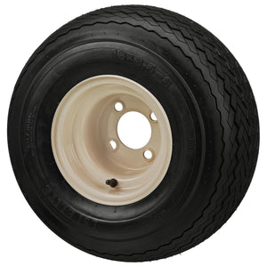 LSI 8" Beige Steel Wheel and Tire Combo (Centered)(Club Car)