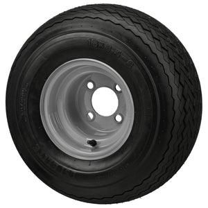 LSI 8" Gray Steel Wheel and Tire Combo (Centered)(Club Car)