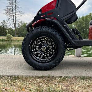 LSI 14" Sinister Black & Machined Wheel and Lifted Tire Combo