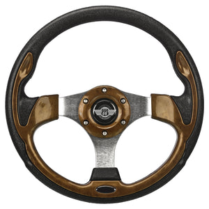 12.5" Wood Grain Steering Wheel for EZGo