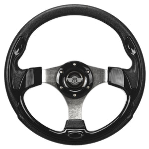 12.5" Black Steering Wheel for EZGo