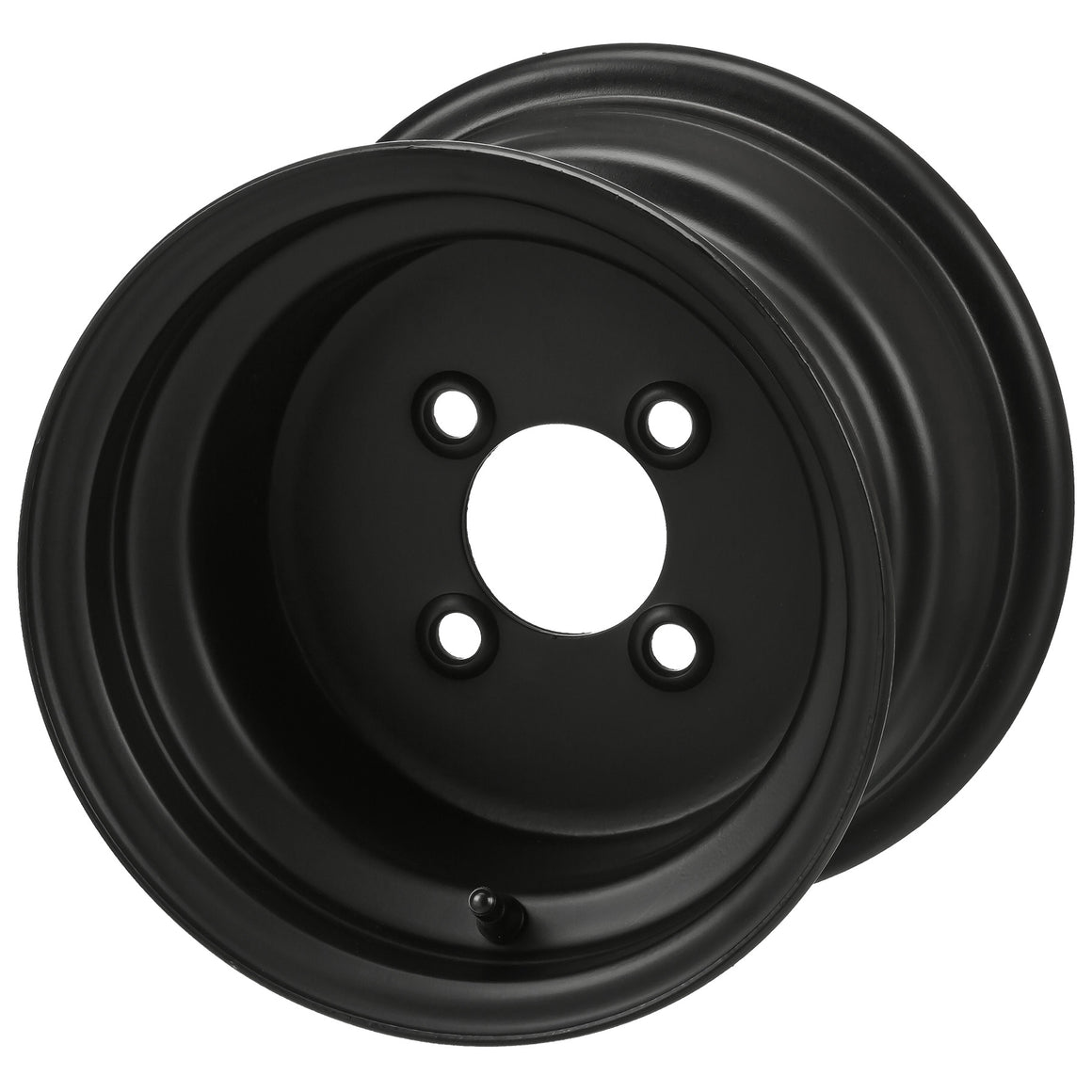 10" Offset Steel Wheels on Black Trail Tires Combo