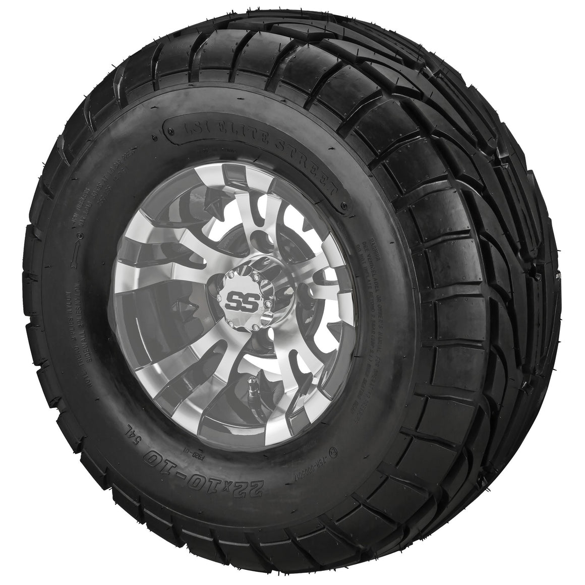10" Warlock Wheels on 22x10.00-10 LSI Elite A/T Tires Combo