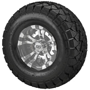 10" Warlock Wheels on 22x10.00-10 Trail Fox A/T Tires Combo