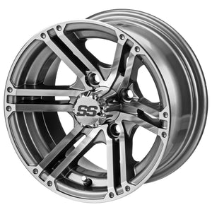 LSI 12" Yukon Gun Metal Gray & Machined Wheel