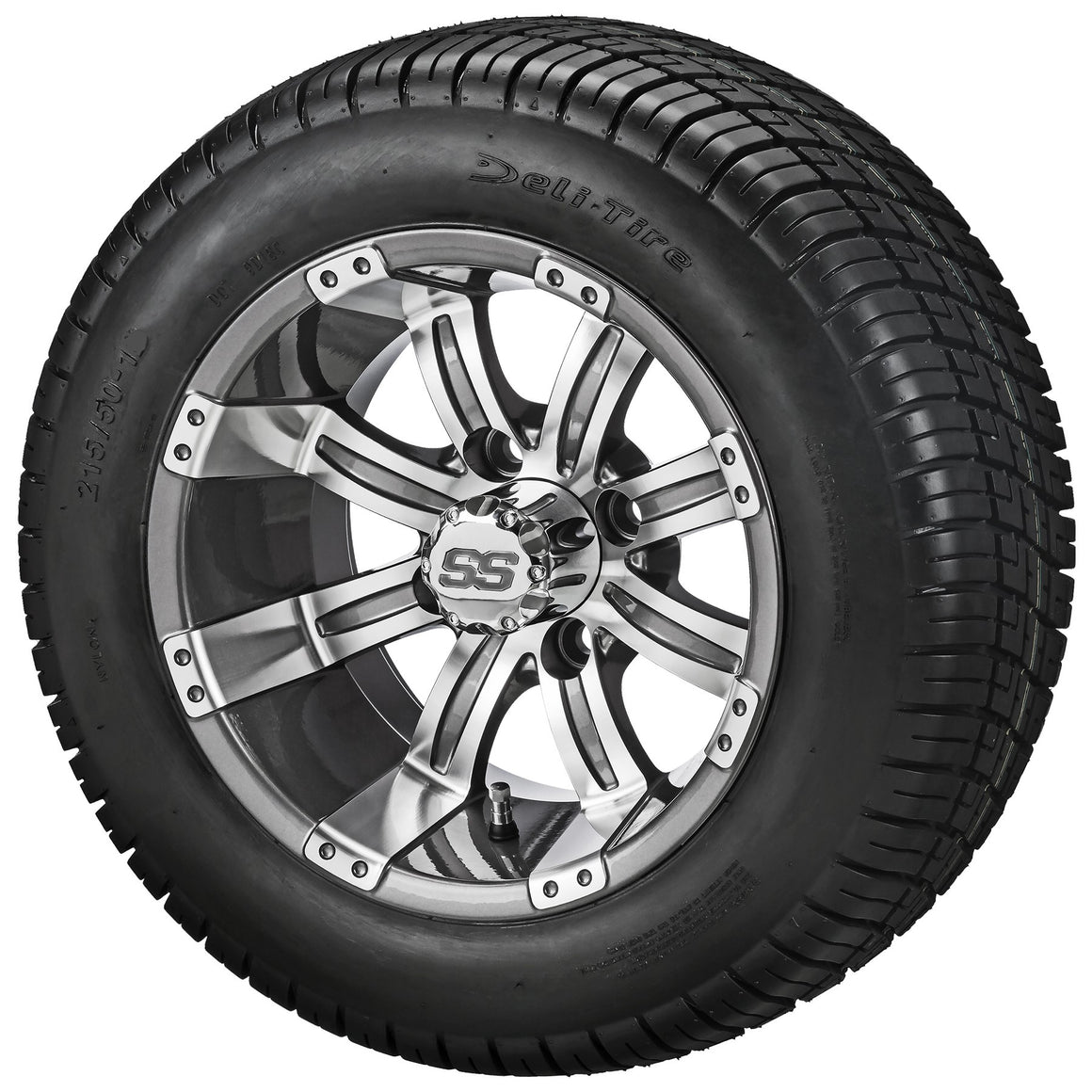 10" Casino Wheels on Deli Tires Combo